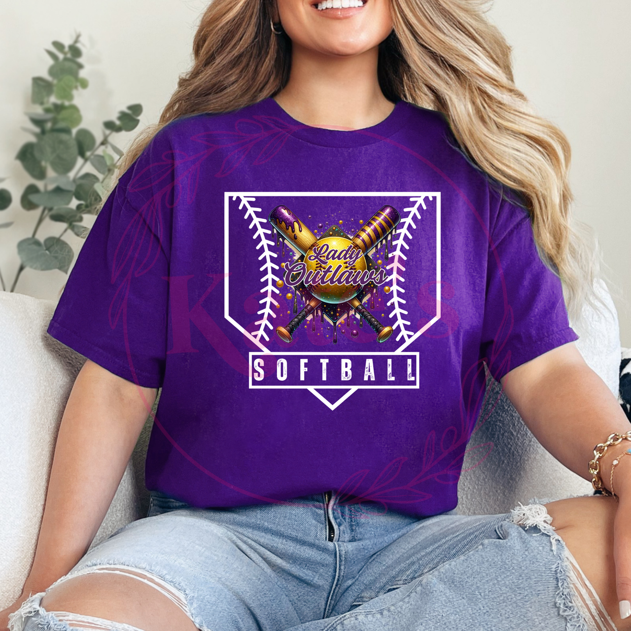 Lady Outlaws Homeplate Shirt