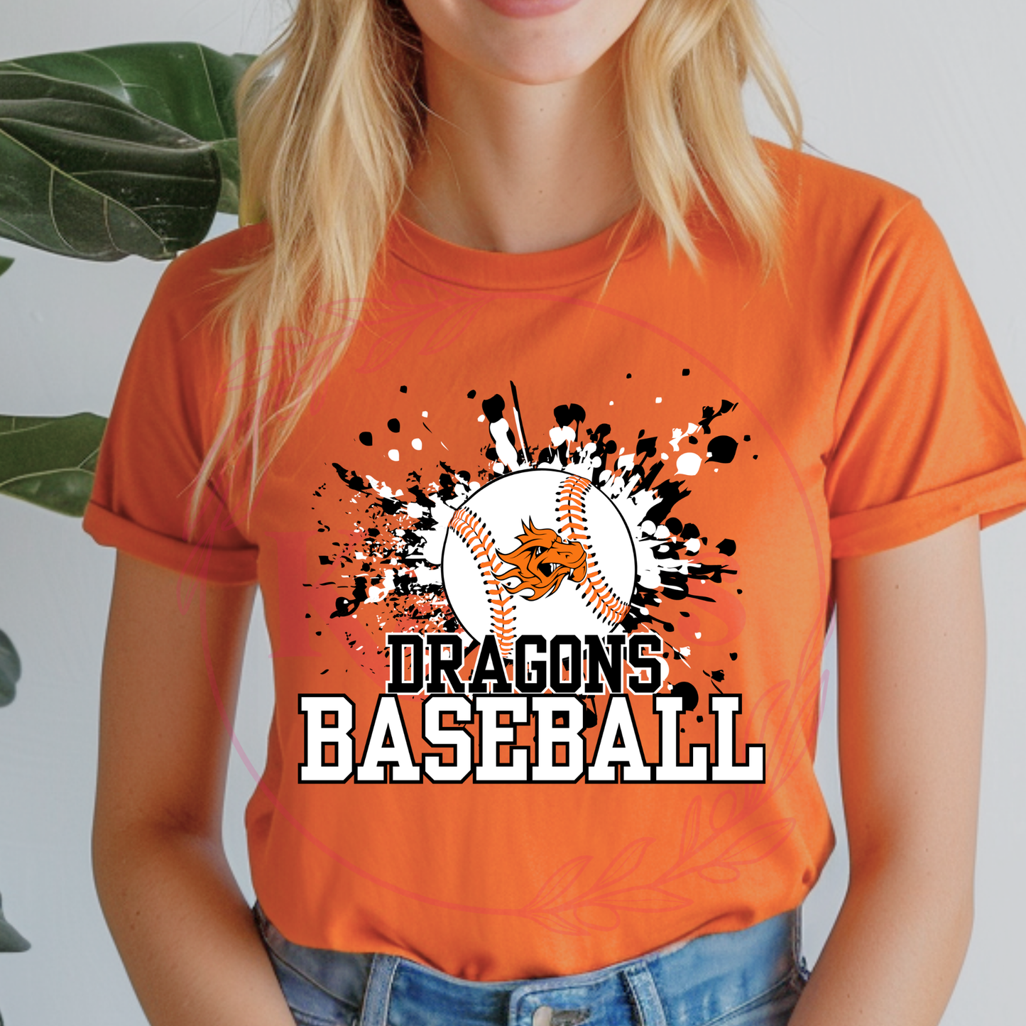 Dragons Splatter Baseball Shirts