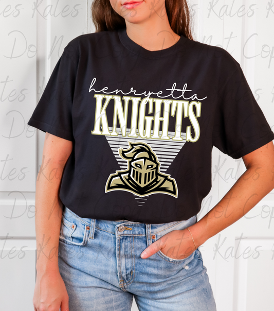 Custom Triangle Striped Mascot Kids T-Shirts