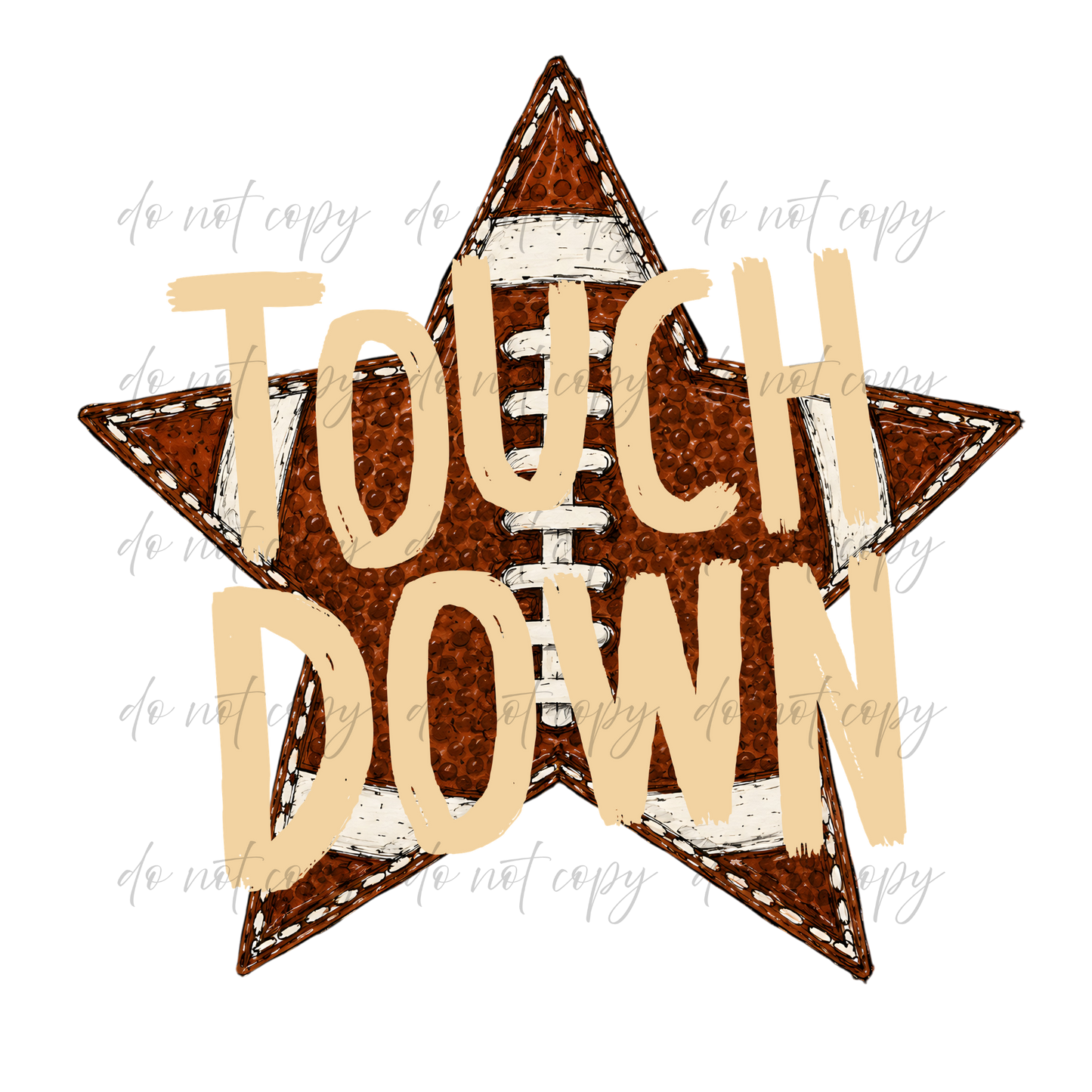 Touchdown Star - 9 Color Direct-To-Film Transfer