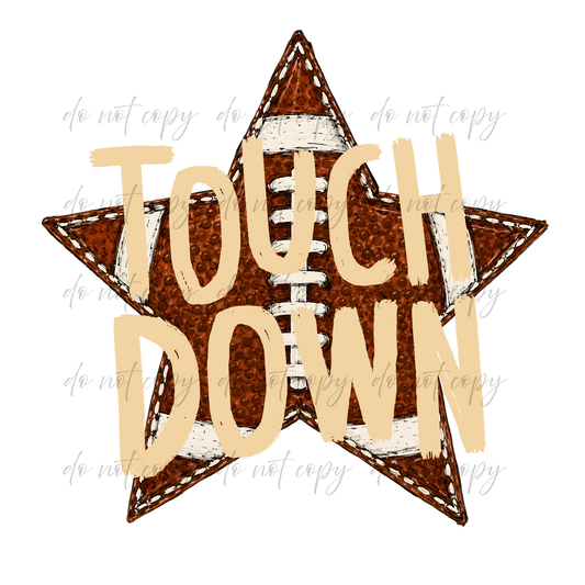 Touchdown Star - 9 Color Direct-To-Film Transfer