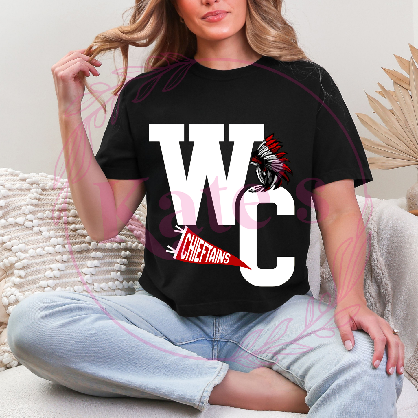 Football Varsity Custom Mascot Comfort Colors Cropped Shirt