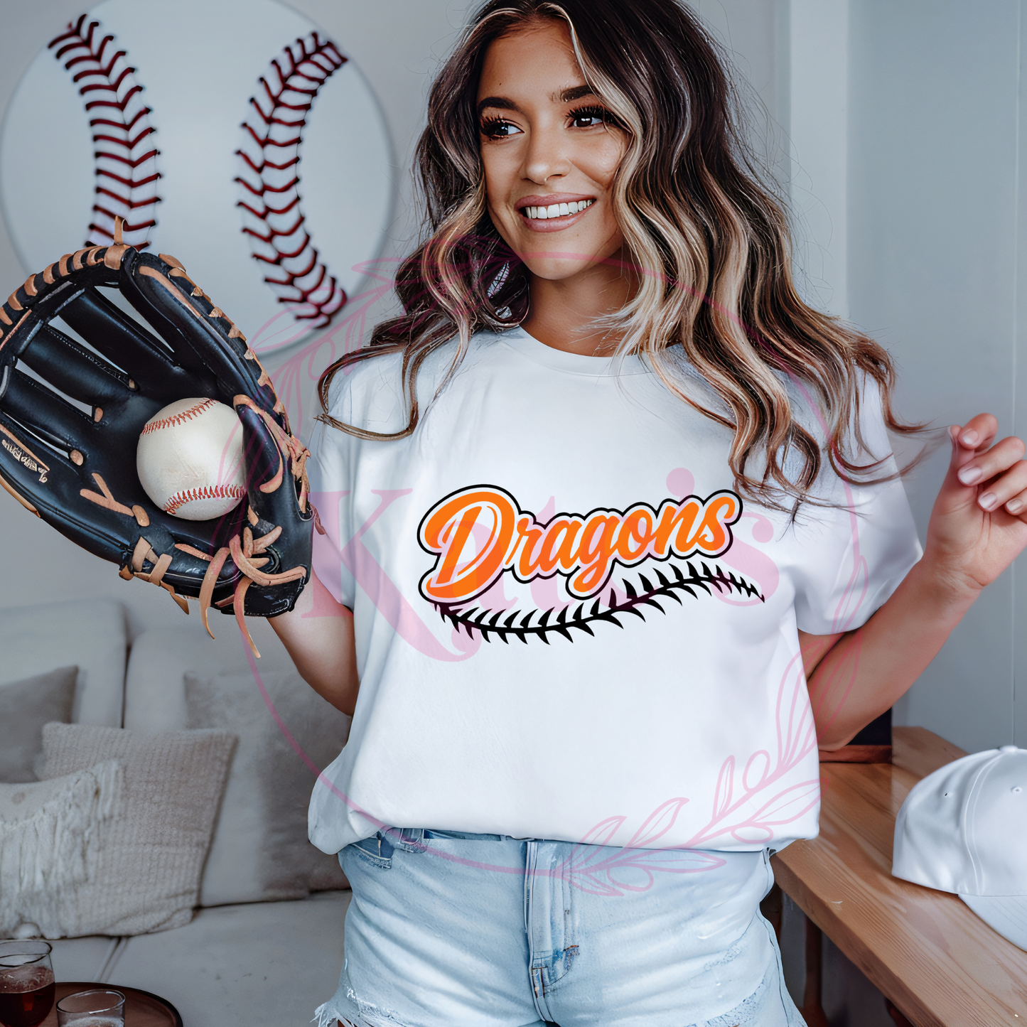 Dragons Laces Baseball Shirts