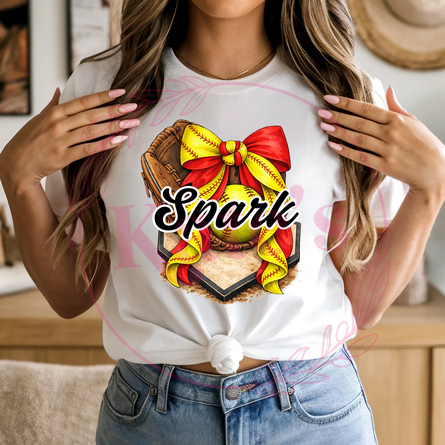 Spark Softball Bow Shirts