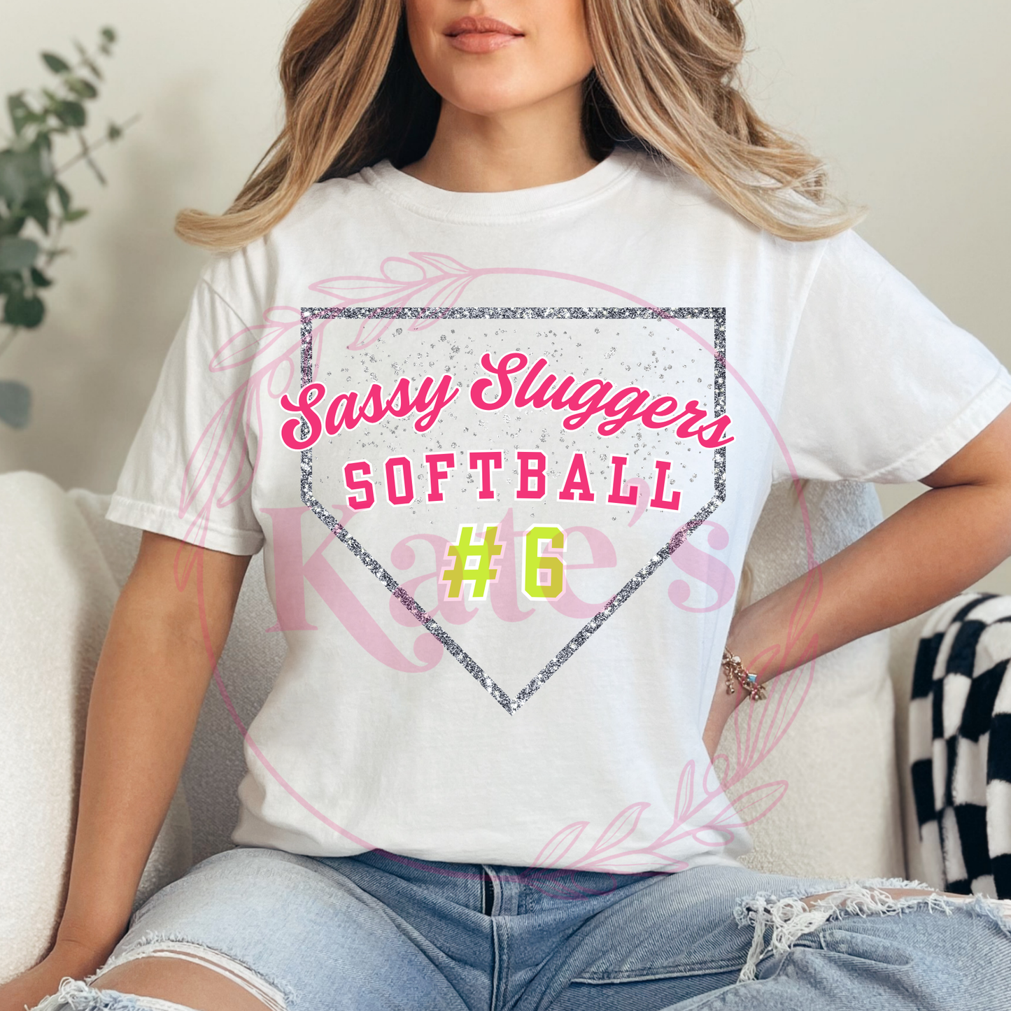 Sassy Sluggers Glitter Diamond Shirts