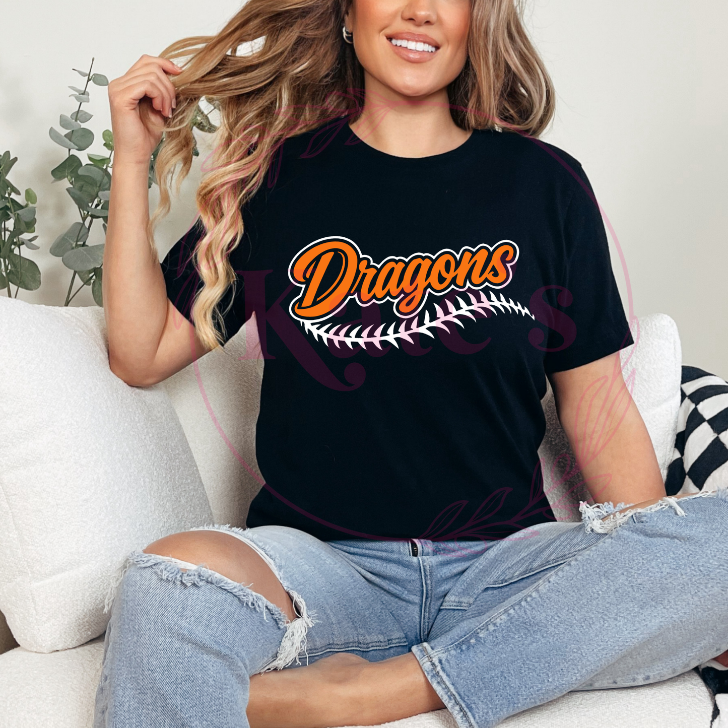 Dragons Laces Baseball Shirts