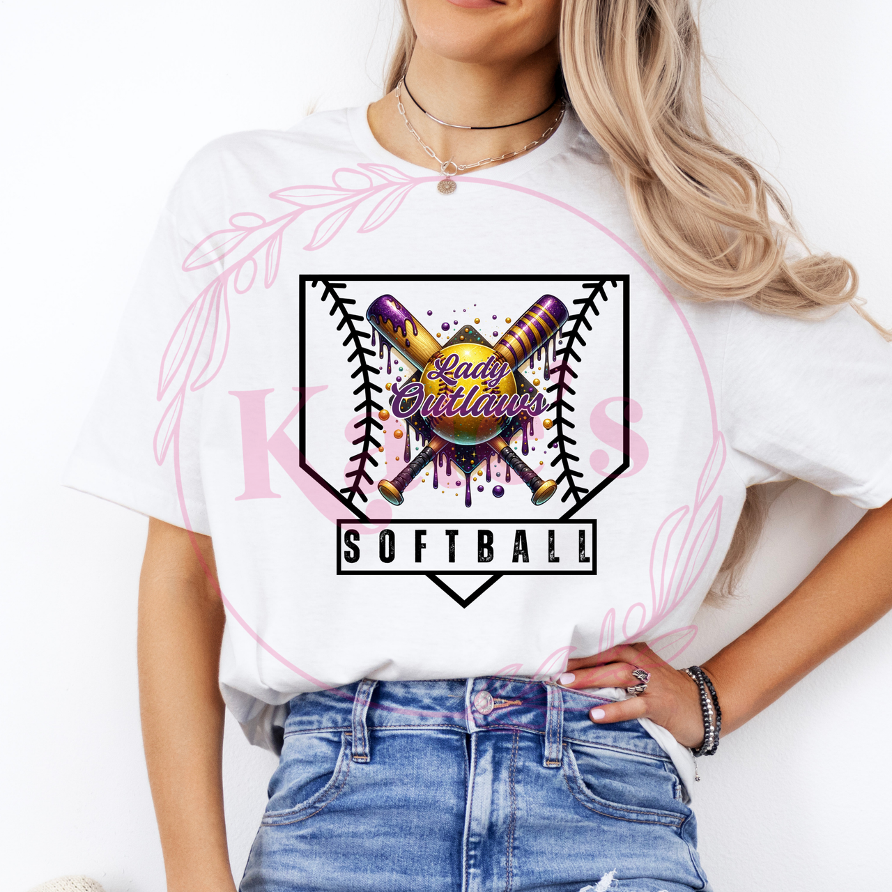 Lady Outlaws Homeplate Shirt