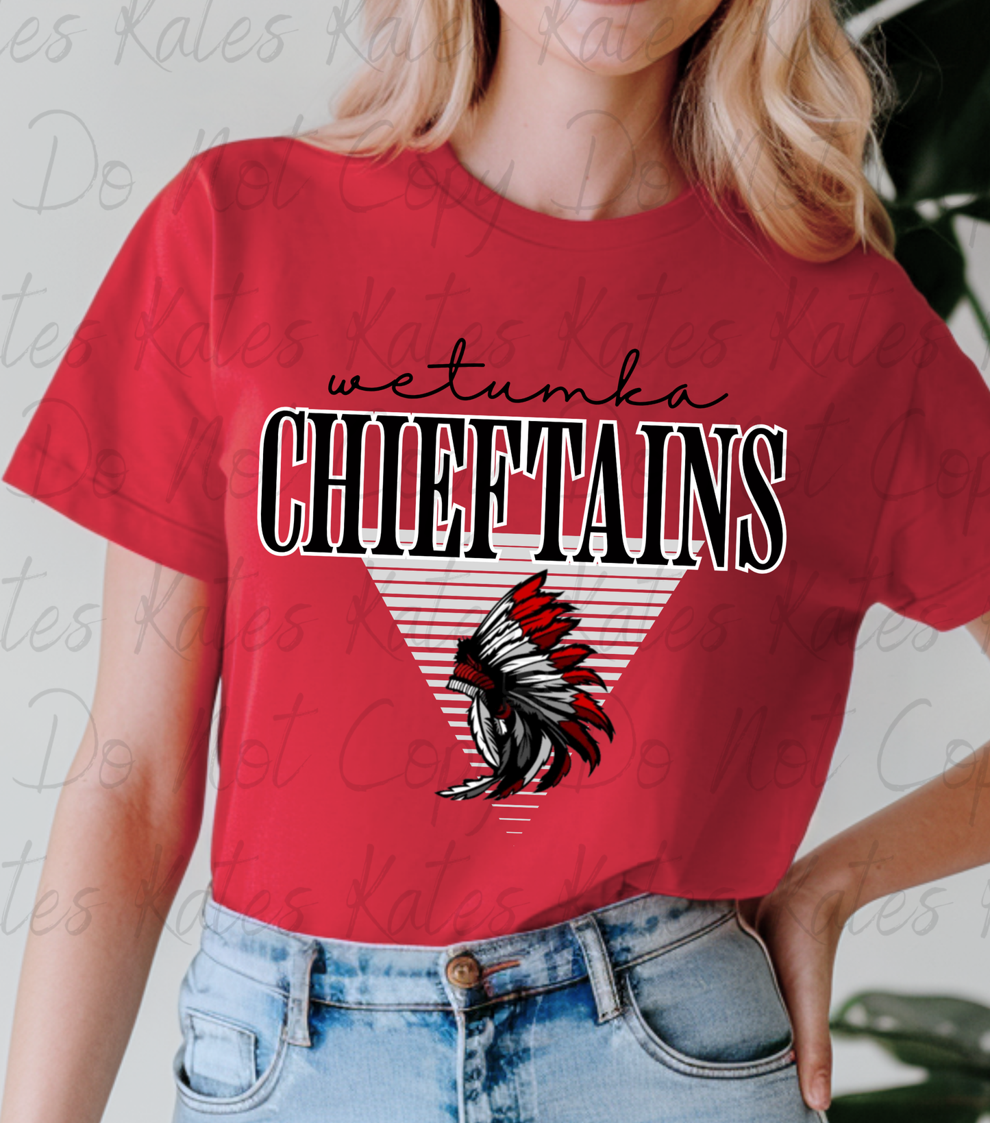 Custom Triangle Striped Mascot Adult T-Shirts