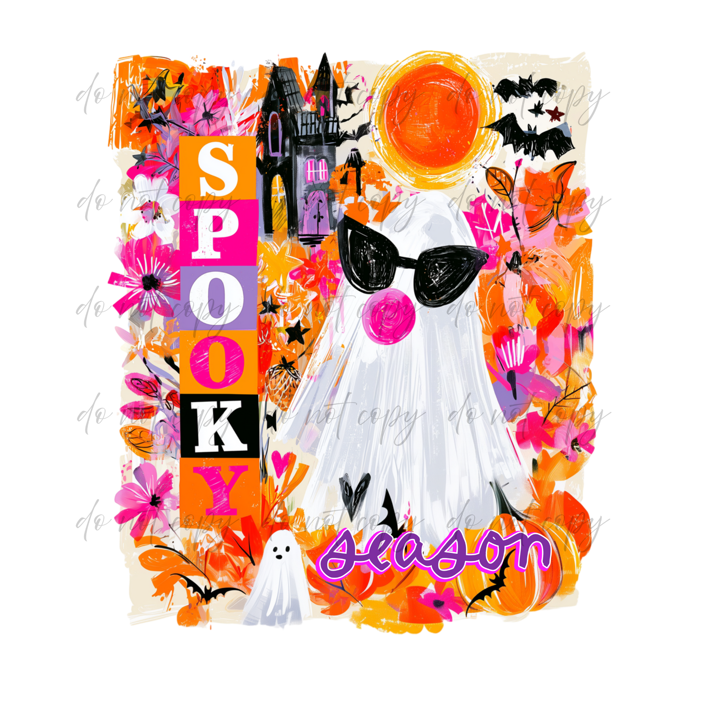 Bright Spooky - 9 Color Direct-To-Film Transfer