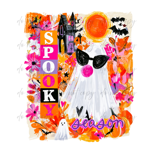 Bright Spooky - 9 Color Direct-To-Film Transfer