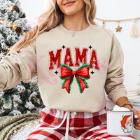 Faux Yarn Mama Christmas Shirt