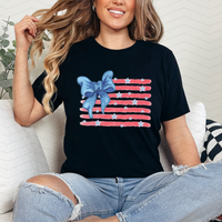 American Flag Bow Direct-To-Film Transfer