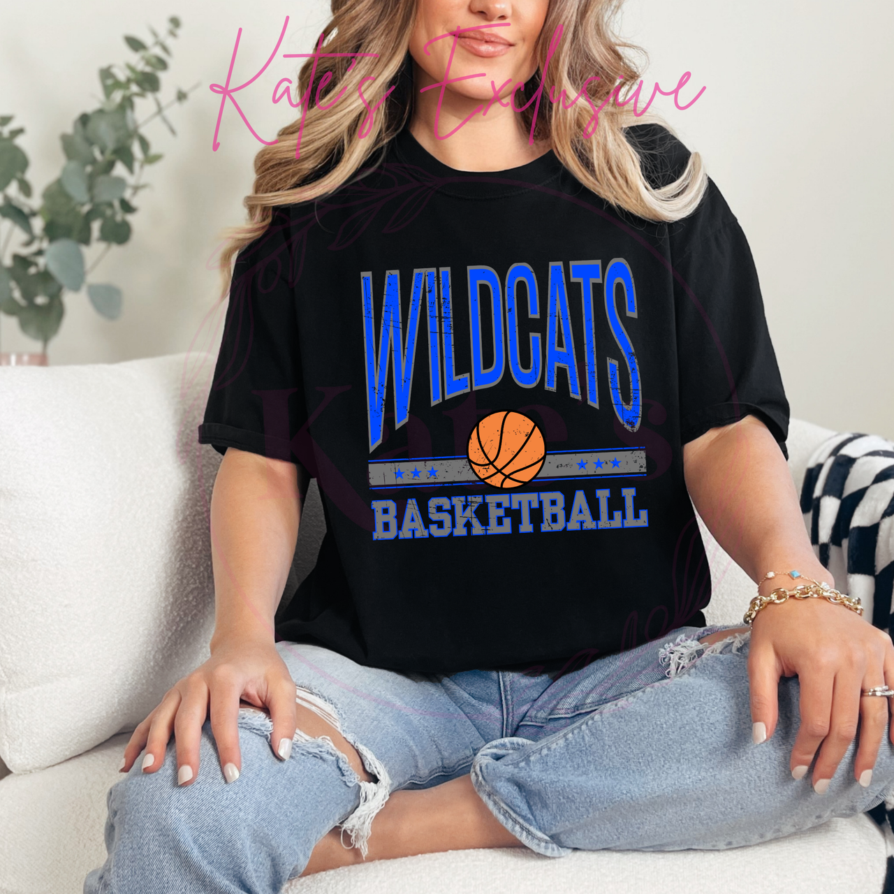 Checotah Wildcats Vintage Basketball Shirt