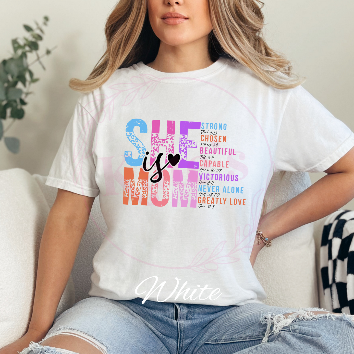 She Is Mom Comfort Colors T-Shirt
