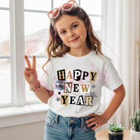 Happy New Years Scrapbook Letters Shirt