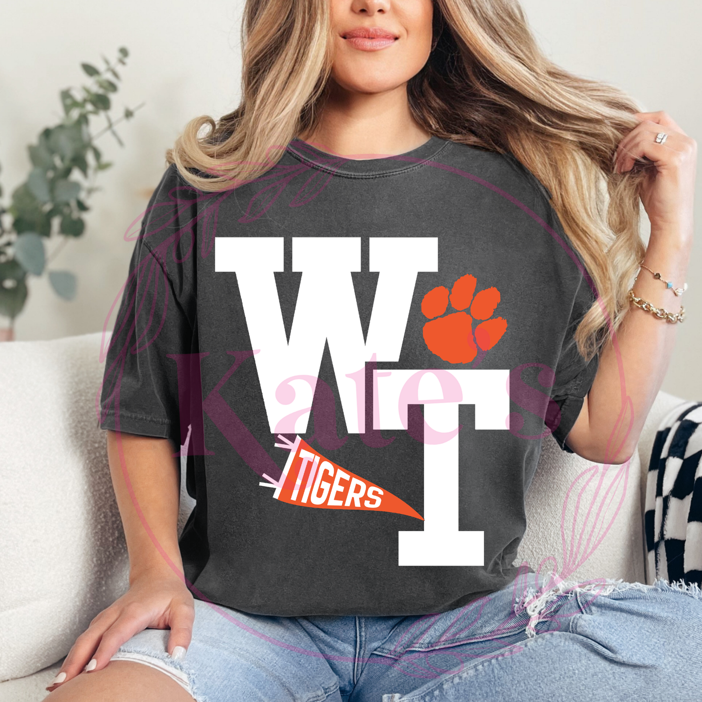 Football Varsity Custom Mascot Kids T-Shirts