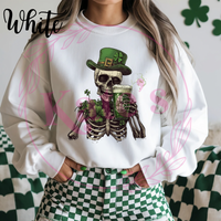 St. Patrick's Day Skeleton Sweatshirt