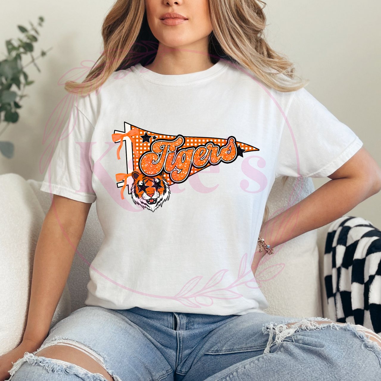 Tigers Pennant School Spirit Shirt