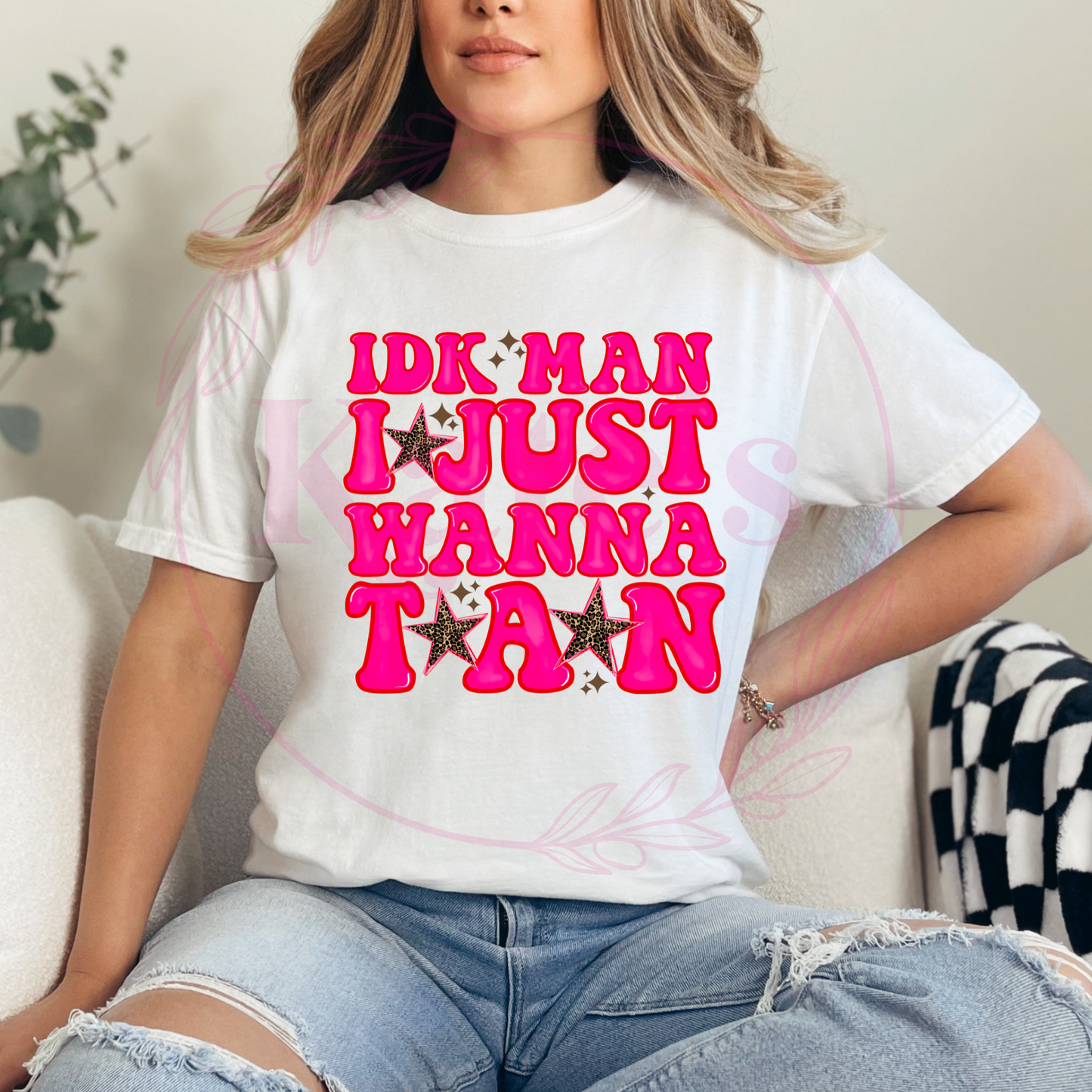 I Just Wanna Tan Comfort Colors Tee