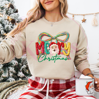 Faux Yarn Merry Christmas Shirt
