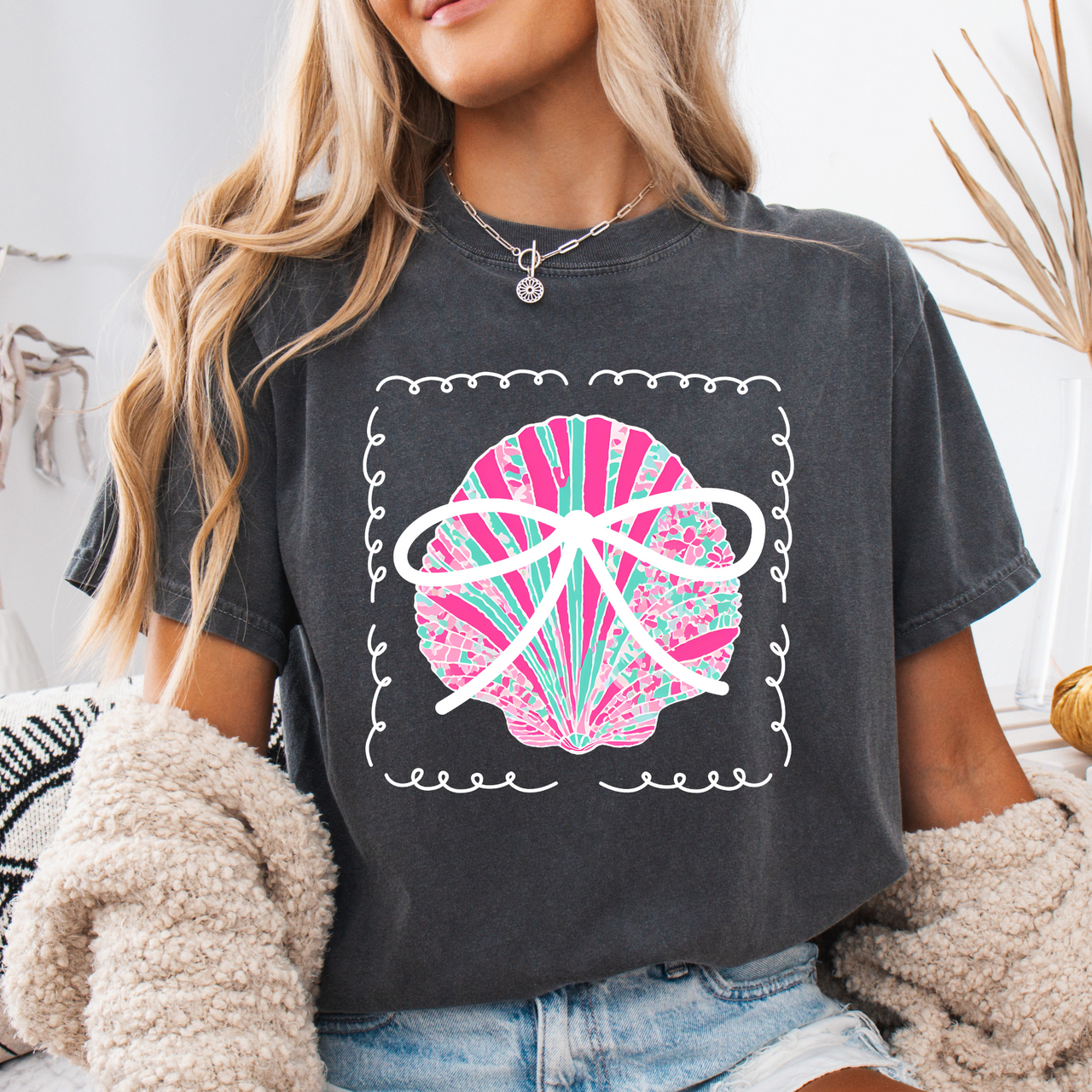 Neon Shell Comfort Colors Tee