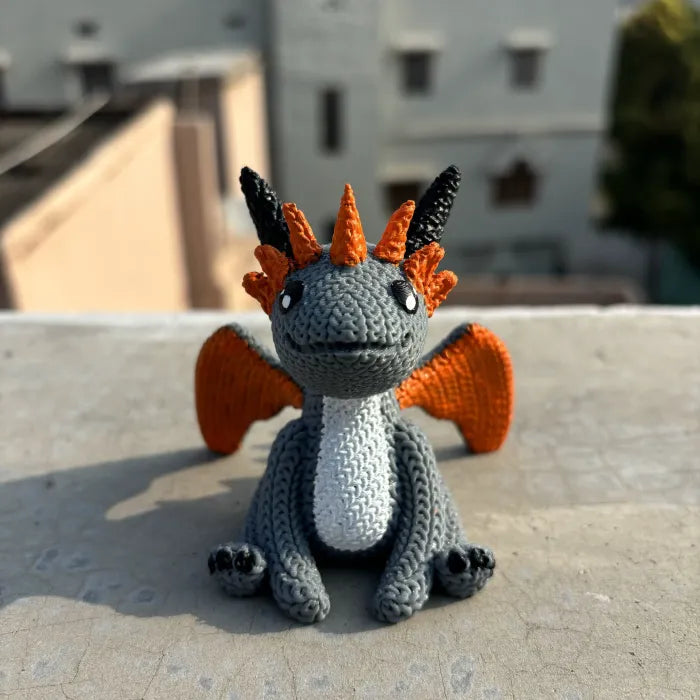 Crochet Dragon 3D Toy