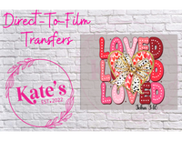 Coquette Loved John 3:16 - 9 Color Direct-To-Film Transfer