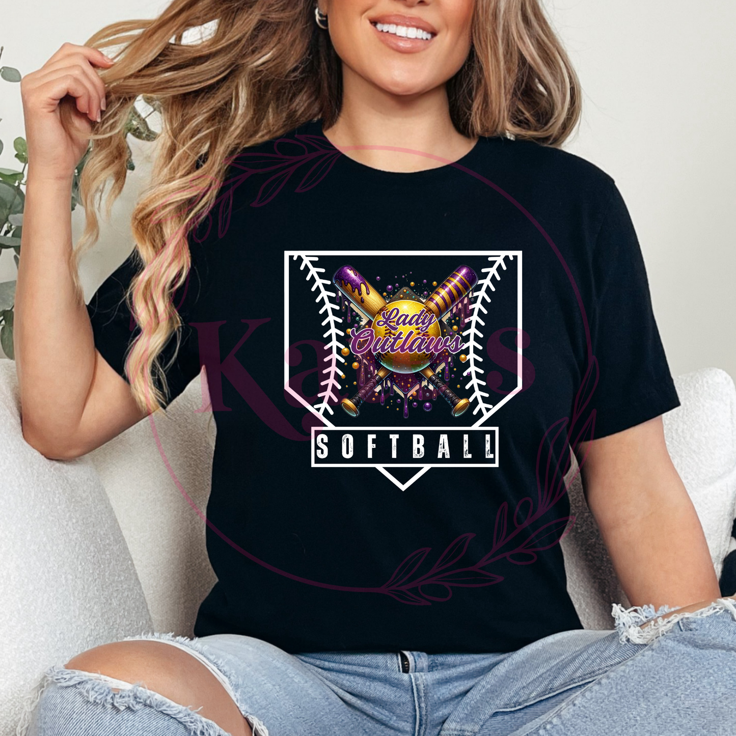Lady Outlaws Homeplate Shirt