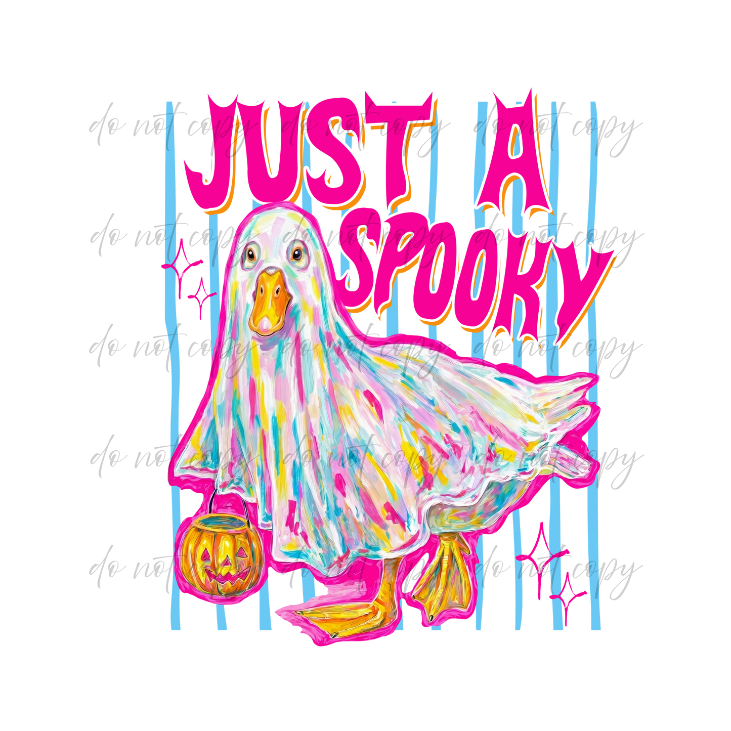 Just A Spooky Goose - 9 Color Direct-To-Film Transfer