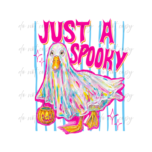Just A Spooky Goose - 9 Color Direct-To-Film Transfer
