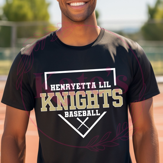 Henryetta Lil Knights Baseball Dri Fit T-Shirt