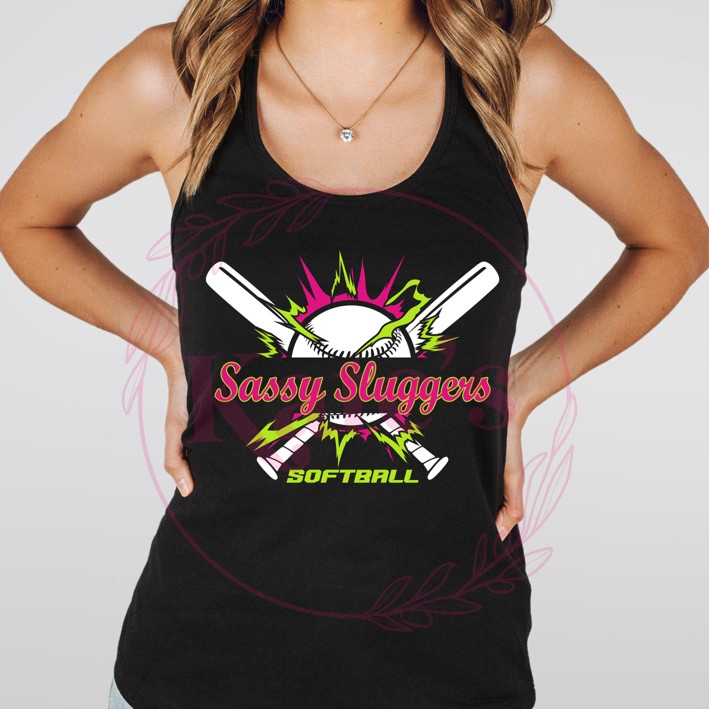 Sassy Sluggers Bats Tank Top