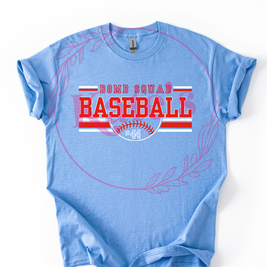 Bomb Squad Custom Number Shirt