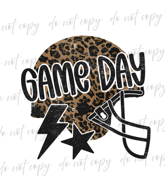 Game Day Football Helmet - 9 Color Direct-To-Film Transfer