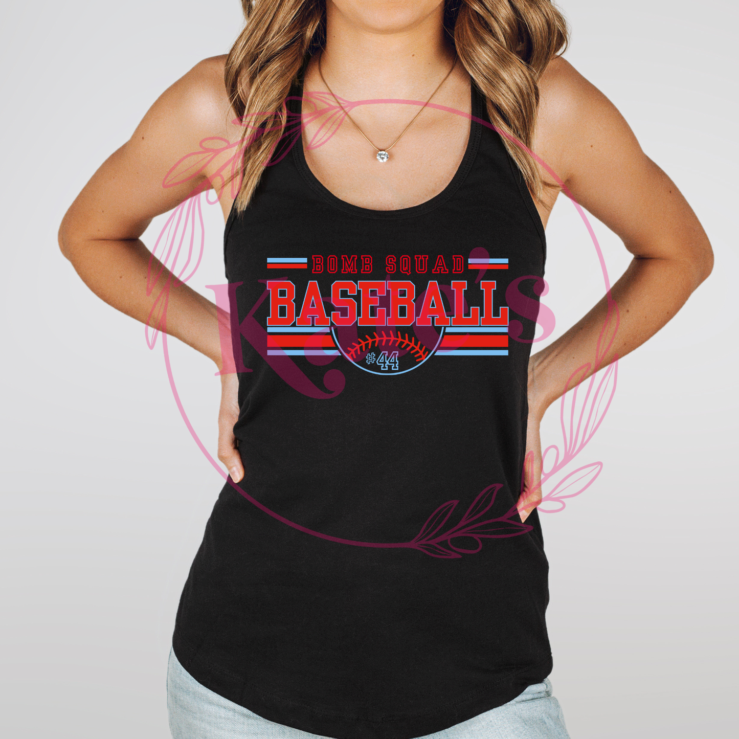 Bomb Squad Custom Number Tank Top