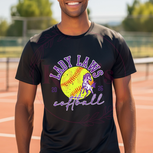 Lady Laws Softball Dri Fit T-Shirt
