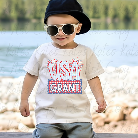 Custom Name Firecracker T-Shirt