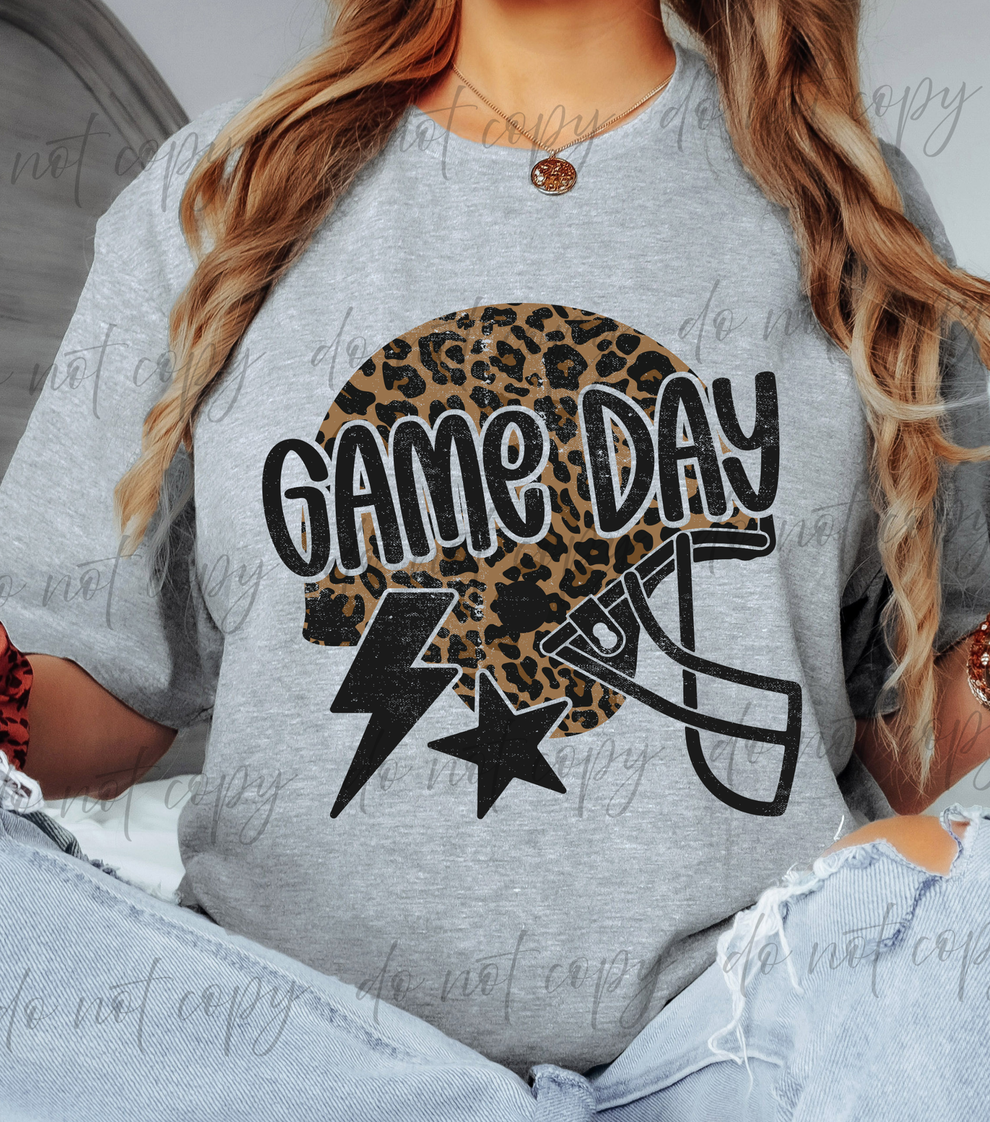 Game Day Football Helmet - 9 Color Direct-To-Film Transfer