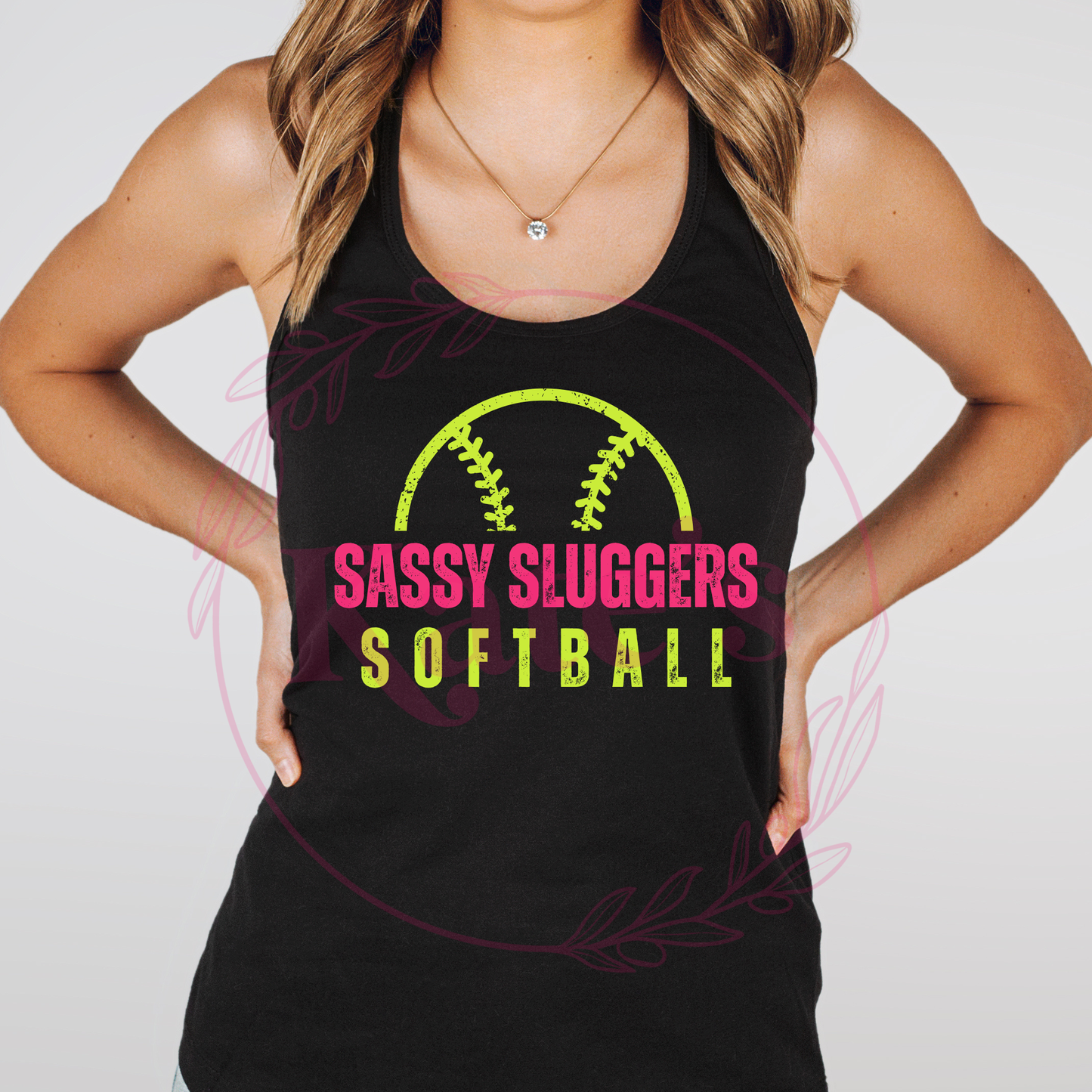 Sassy Sluggers Softball Tank Top