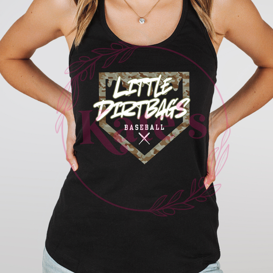 Little Dirtbags Camo Diamond Tank Top