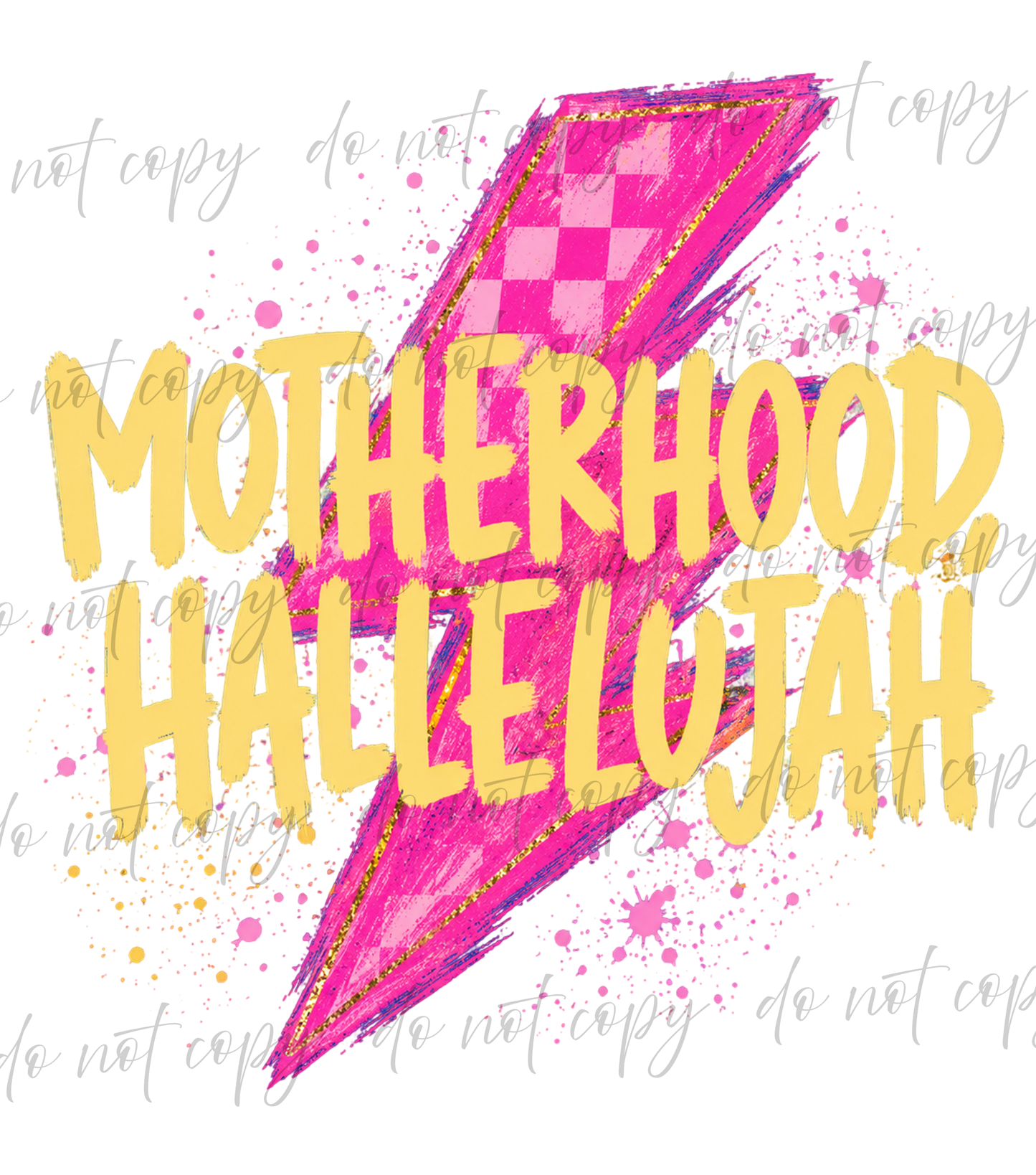 Motherhood Hallelujah - 9 Color Direct-To-Film Transfer