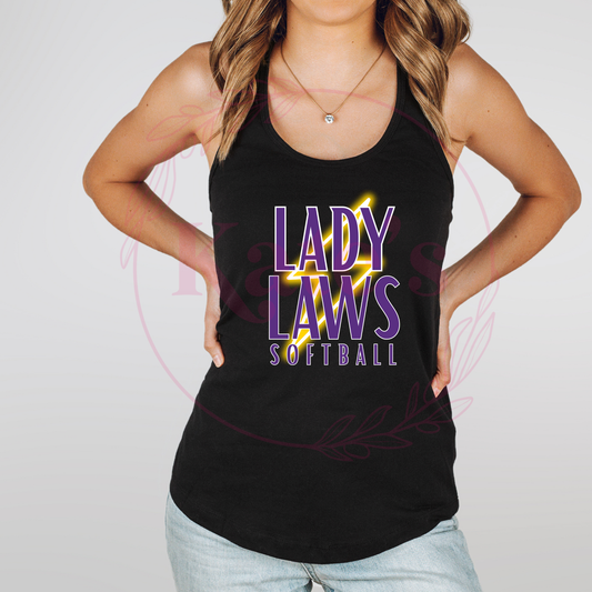 Lady Laws Lighting Bolt Tank Top
