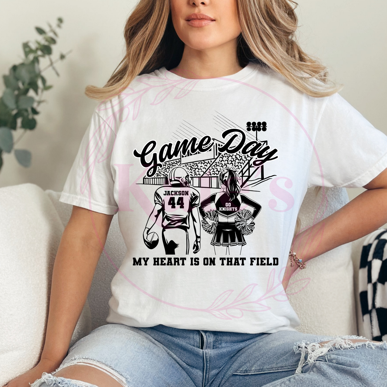 Custom My Heart Is On That Field Shirt