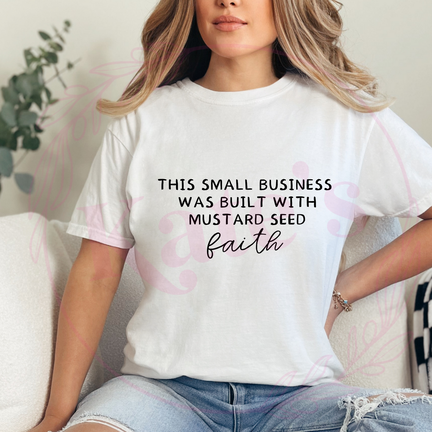 This Business Was Built With Mustard Seed Faith T-Shirt