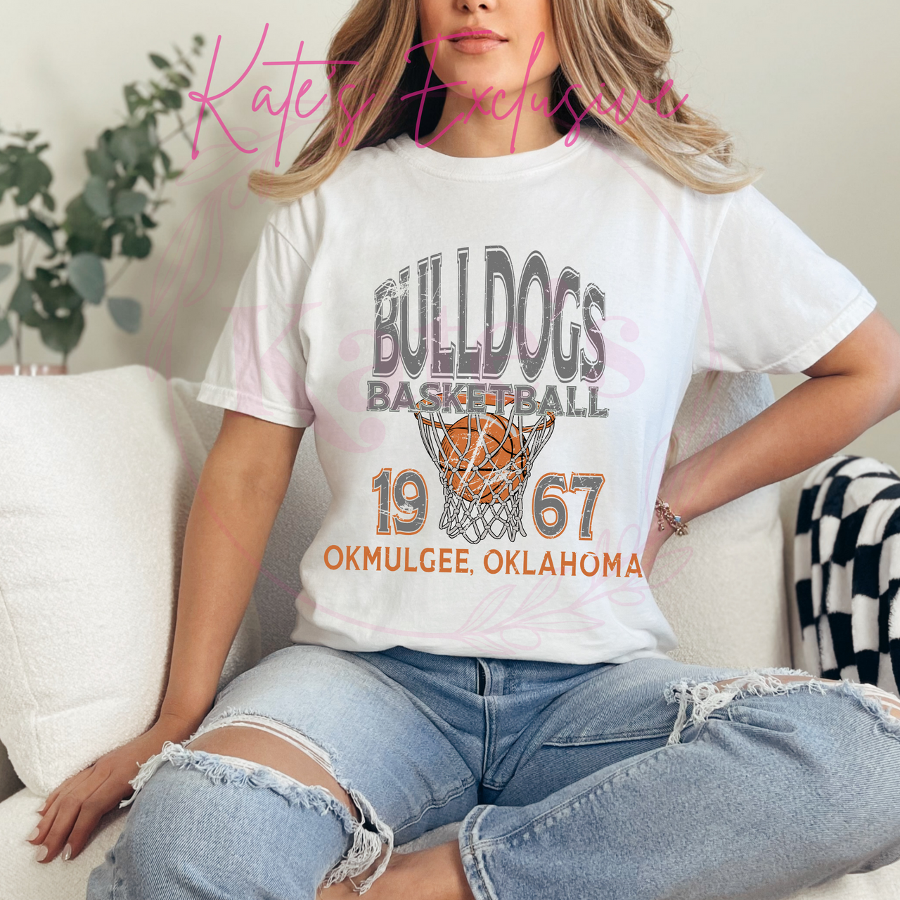 Bulldogs (Okmulgee) Vintage Basketball Shirt