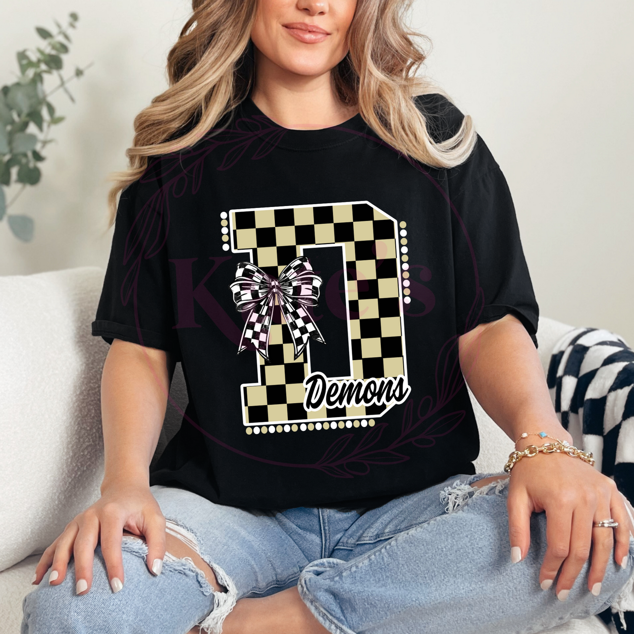 Demons Checkered Spirit Shirt