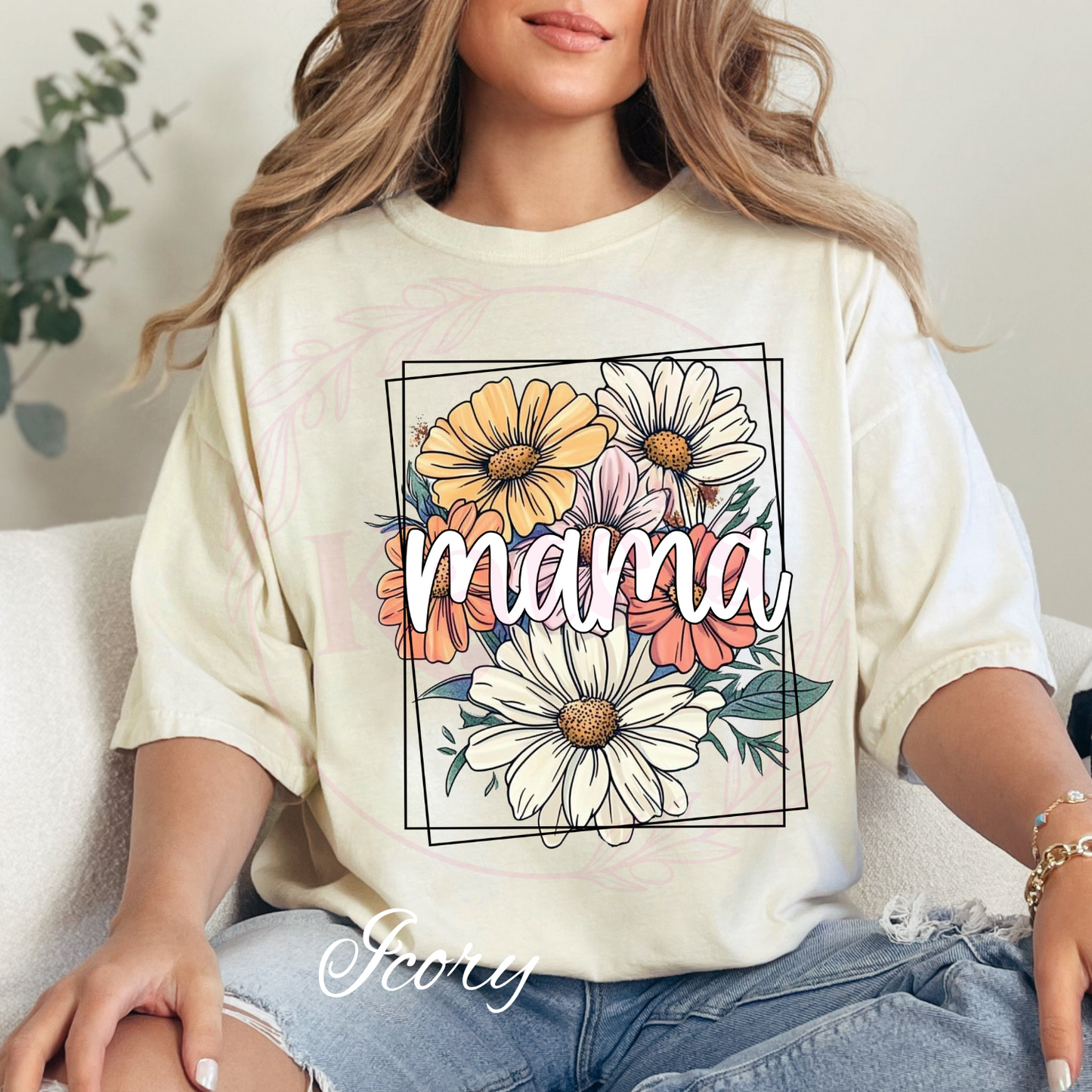 Floral Mama Comfort Colors T-Shirt