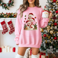 Faux Yarn Snowman's Shirt