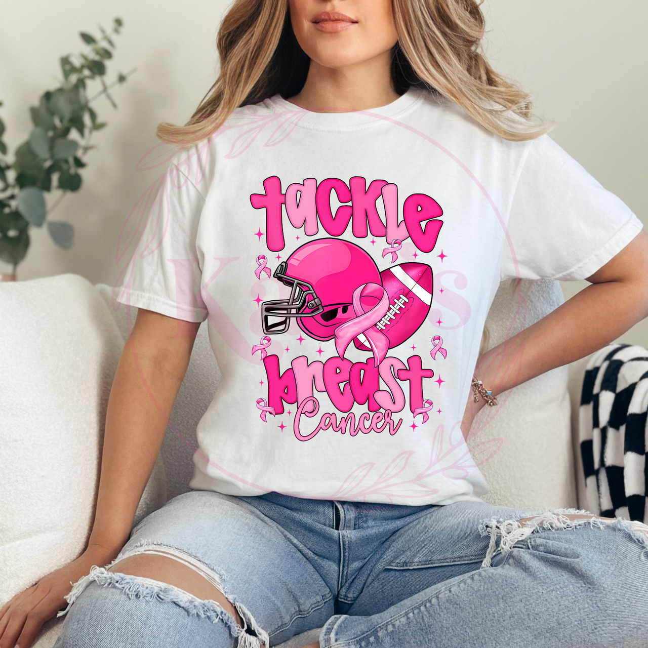 Tackle Breast Cancer Pink Out Shirt