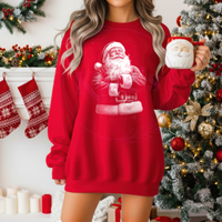 Vintage Santa Claus Half Tone Shirt *DARK SHIRTS ONLY*